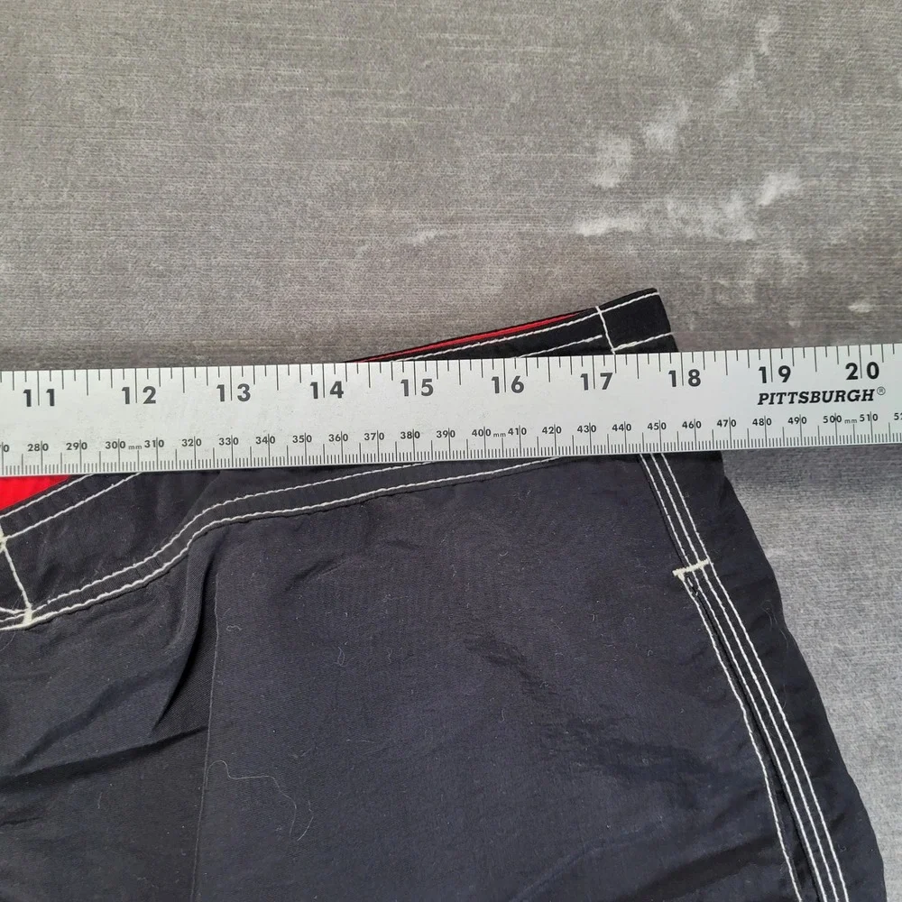 Polo Ralph Lauren‎ Y2K Mens Swim Trunks Board Shorts Black Size L Pockets Logo